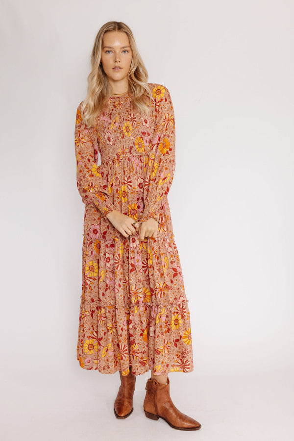 Desmond Dress in Dusty Clay