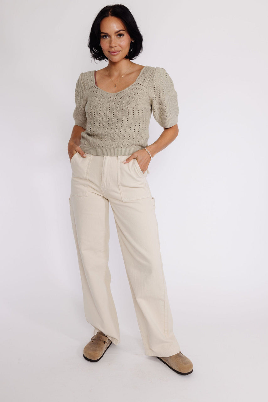 Doris Sweater in Dusty Sage