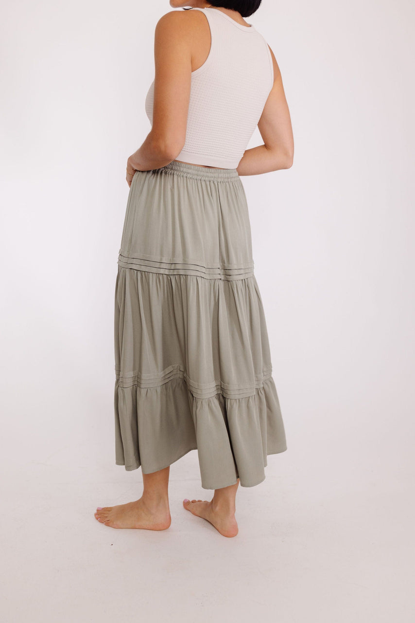 Easy Breezy Skirt in Olive