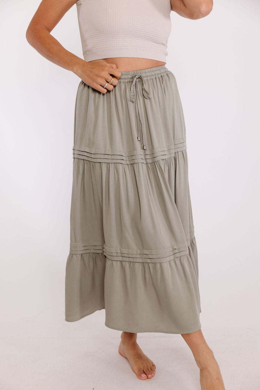 Easy Breezy Skirt in Olive