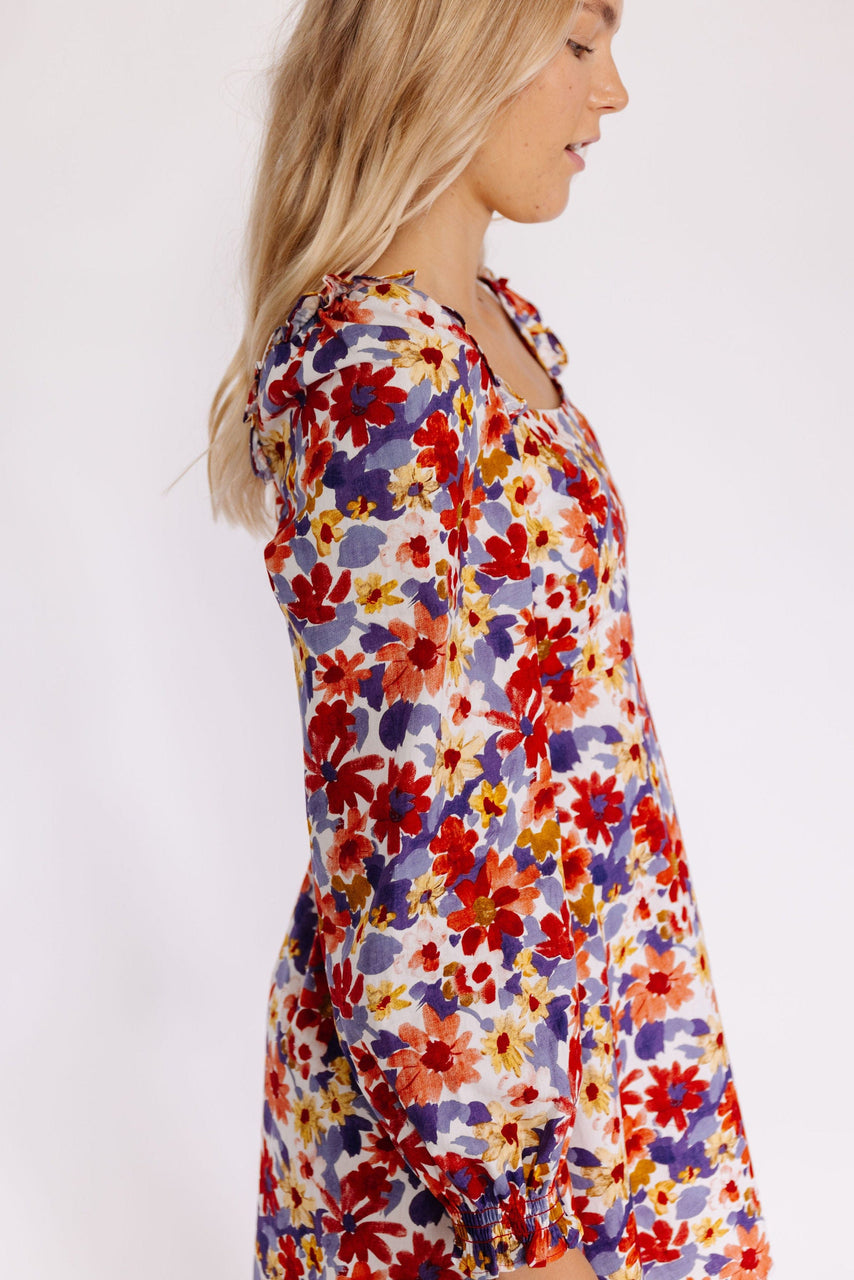 Eilene Dress in Red Multi