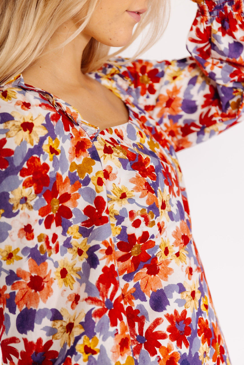 Eilene Dress in Red Multi