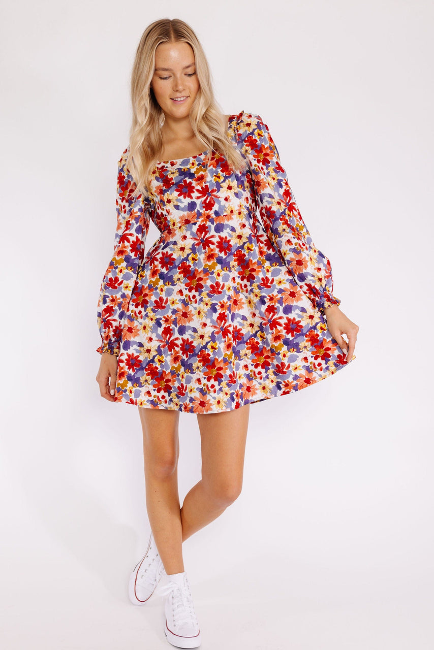 Eilene Dress in Red Multi