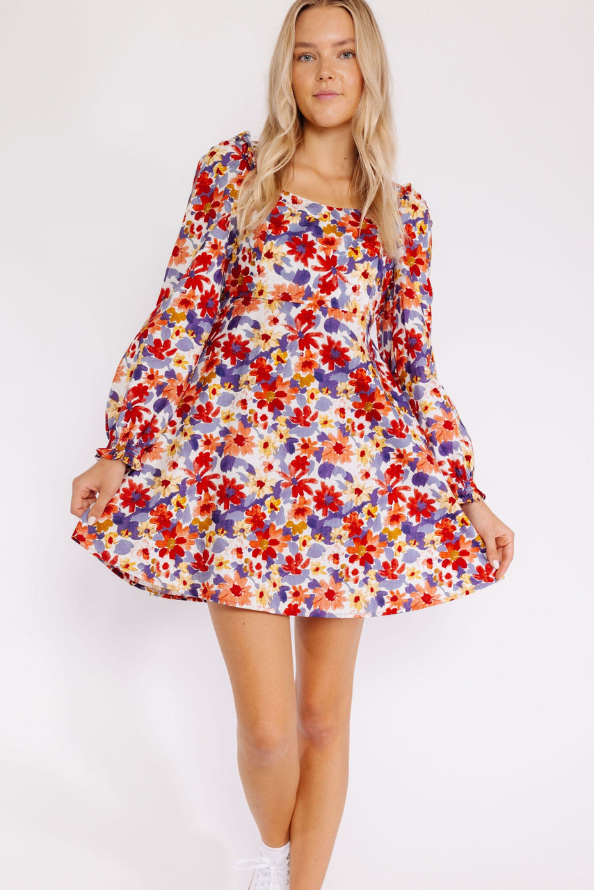 Eilene Dress in Red Multi
