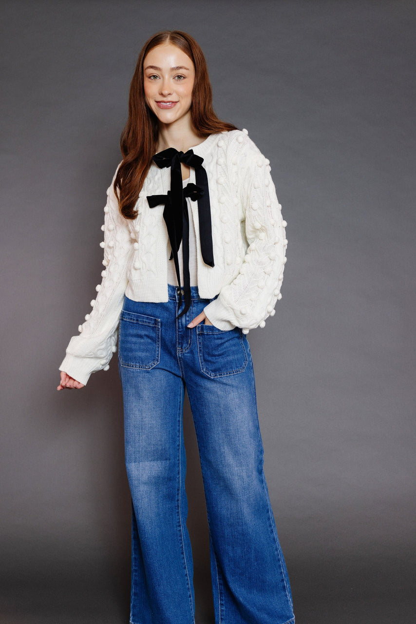 Friday Night Cardigan in Cream