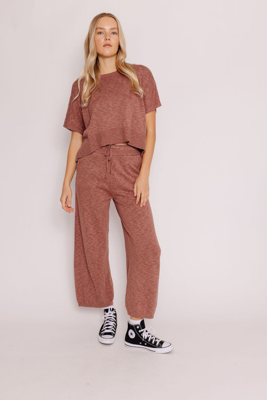 Geena Sweater Set in Burl Wood