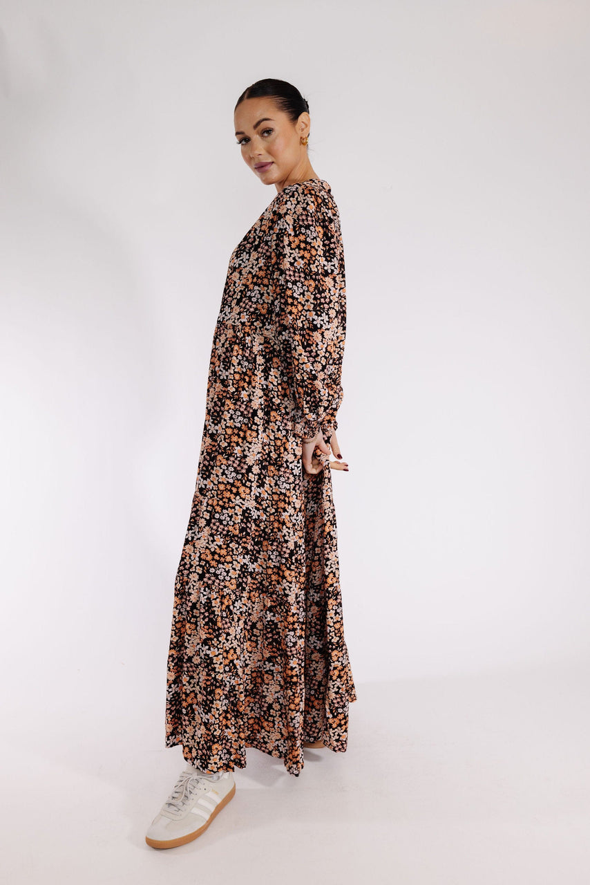 Glenn Dress in Black Multi