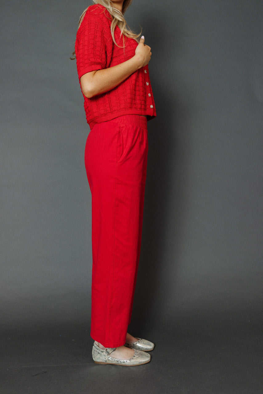 Henrietta Pant in Cherry