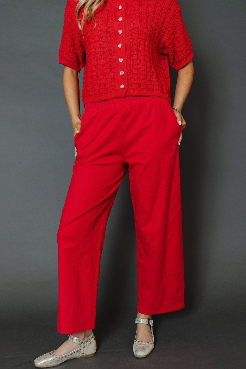 Henrietta Pant in Cherry