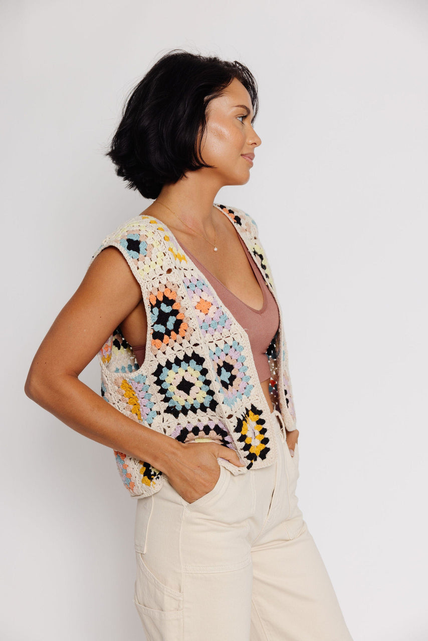 Irmo Crochet Sweater Vest