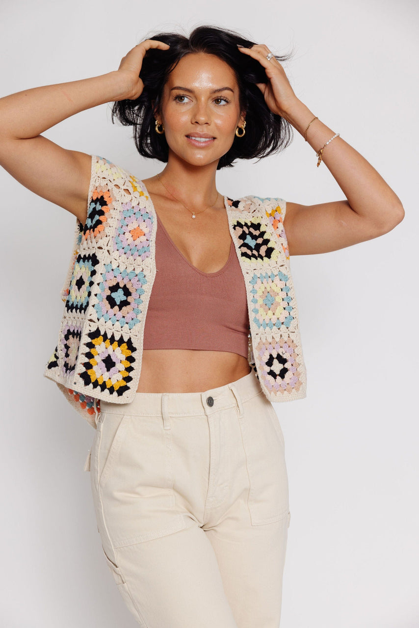 Irmo Crochet Sweater Vest