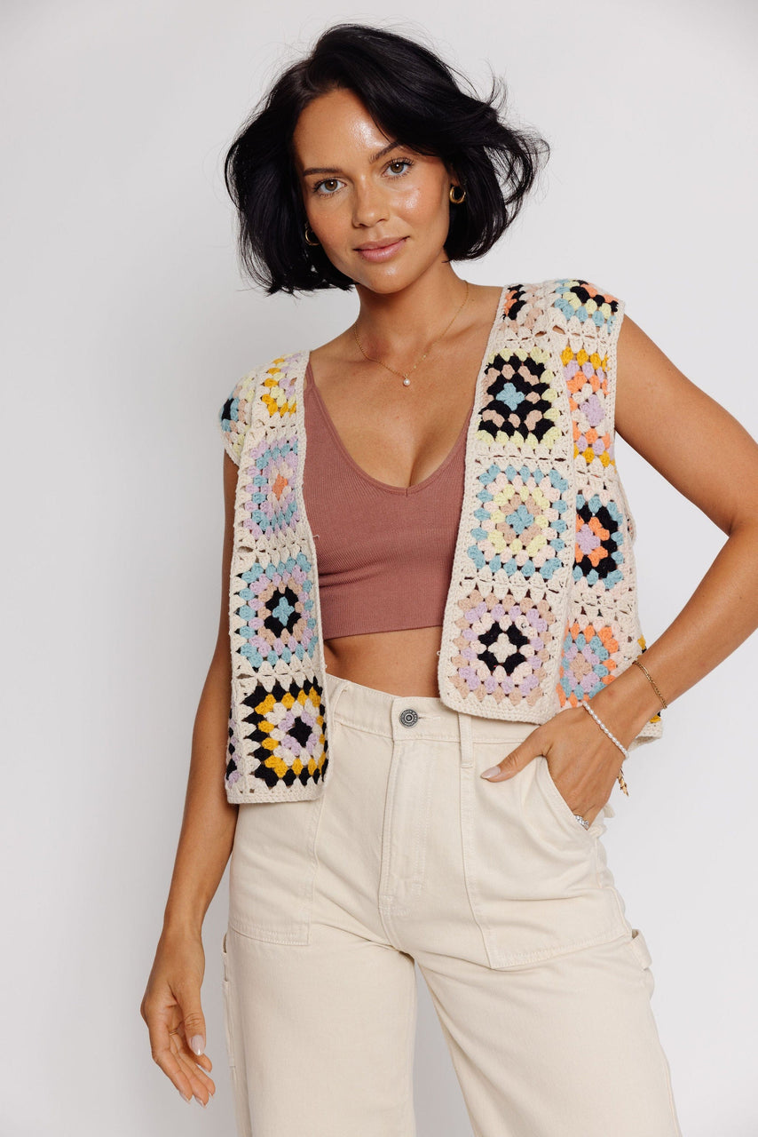 Irmo Crochet Sweater Vest