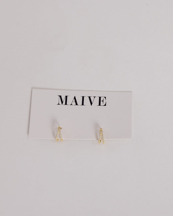 Maren Hoops in Gold by Maive