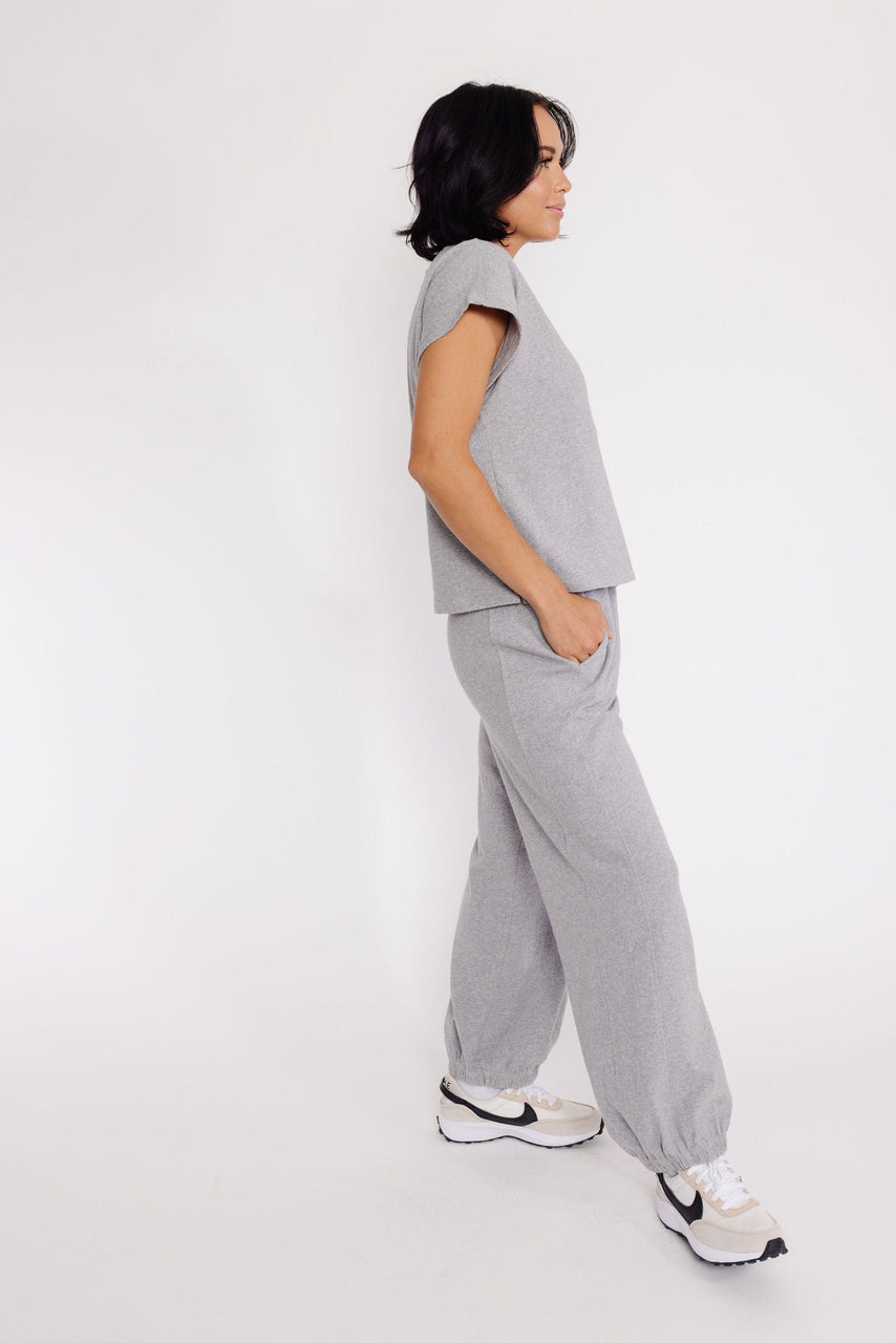 Jeanne Tee by Le Bon Shoppe in Heather Grey