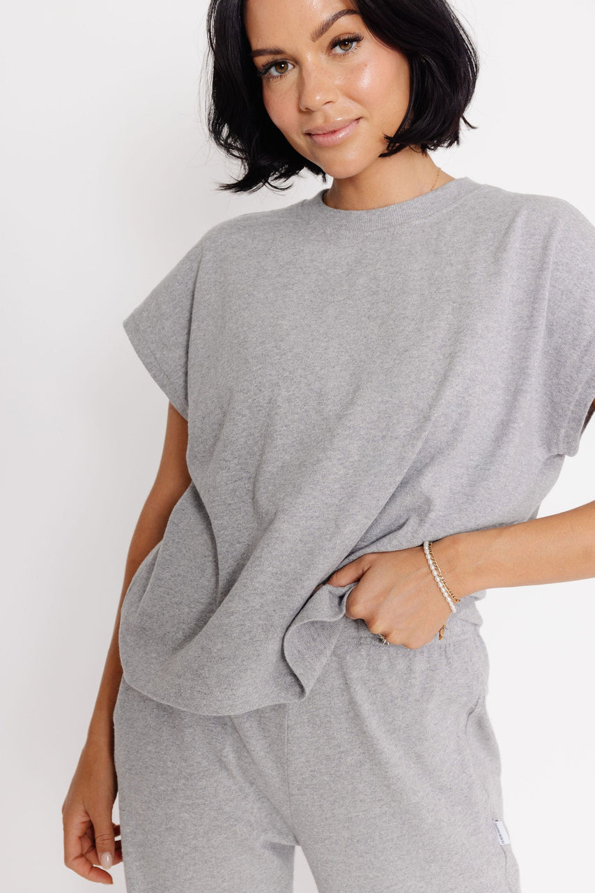 Jeanne Tee by Le Bon Shoppe in Heather Grey