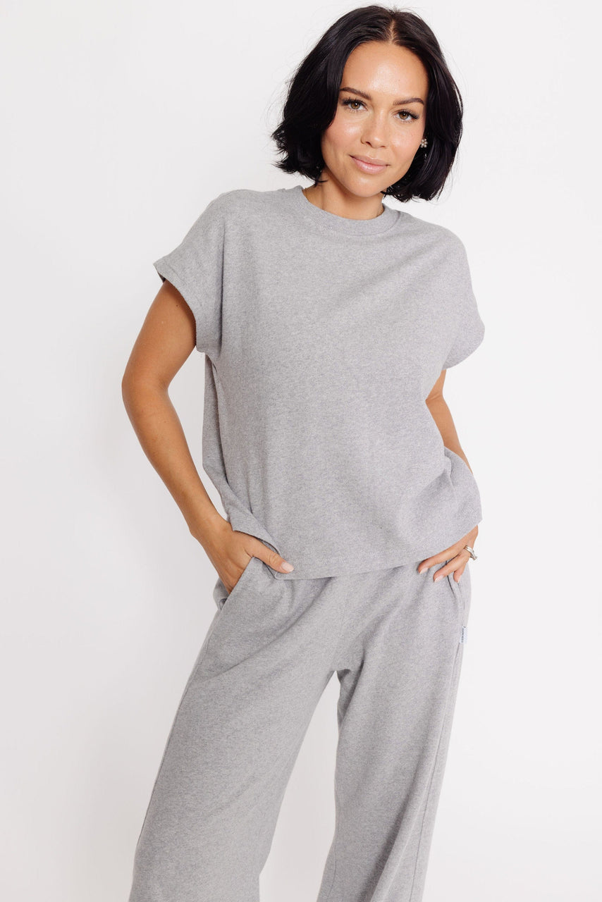 Jeanne Tee by Le Bon Shoppe in Heather Grey