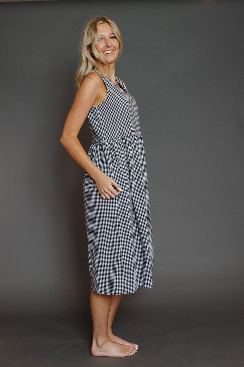 Jeaux Dress in Black/White