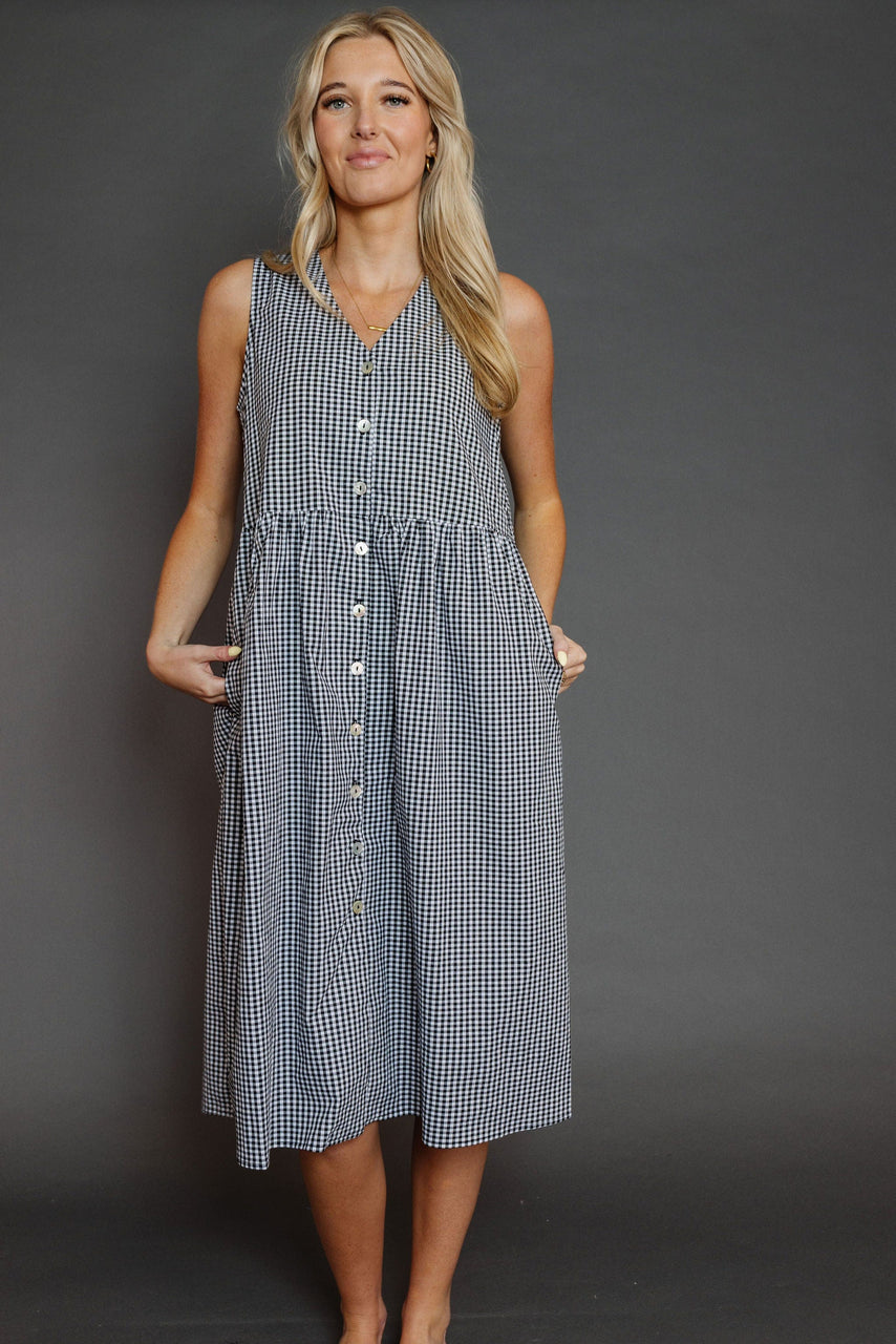 Jeaux Dress in Black/White