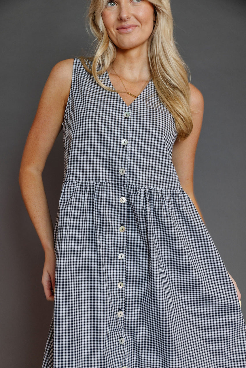 Jeaux Dress in Black/White