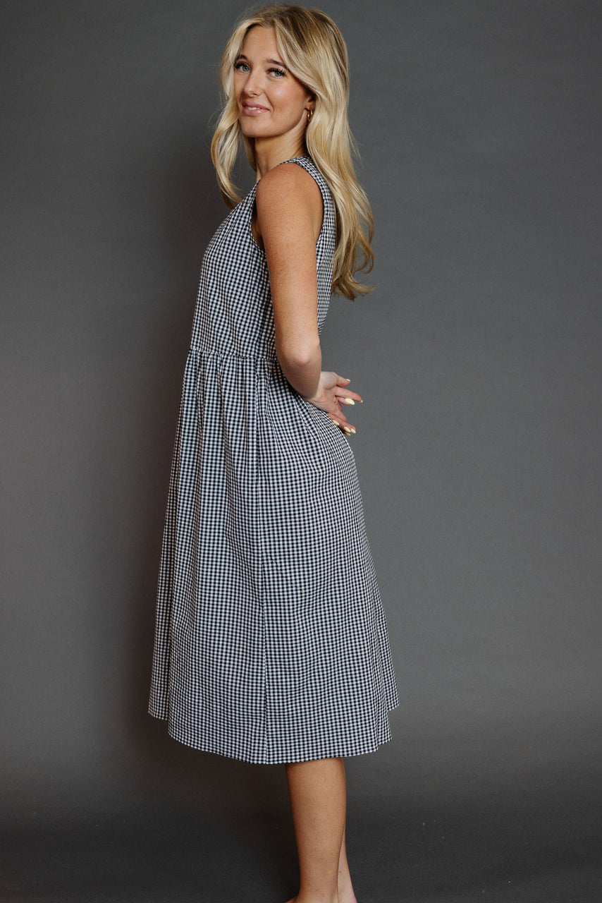 Jeaux Dress in Black/White