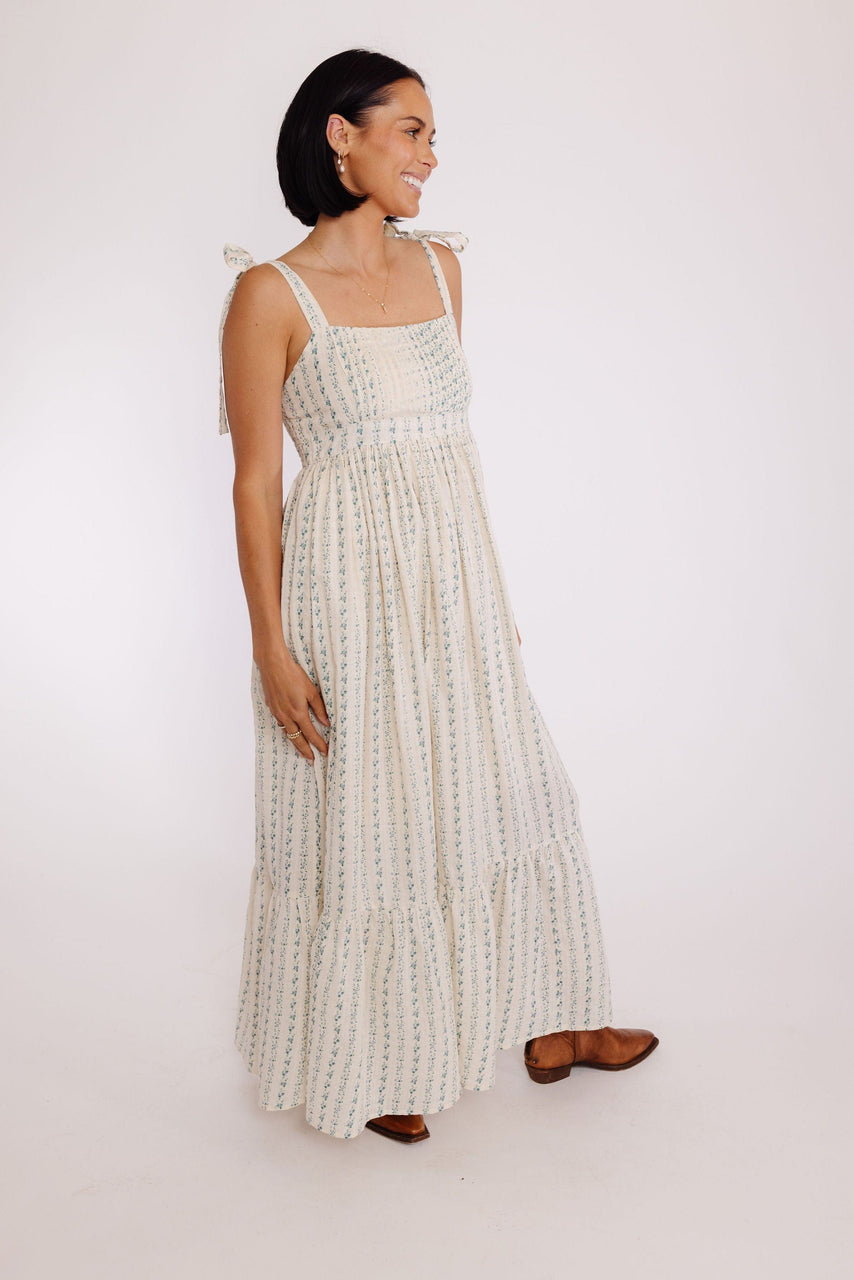 Jenkins Dress in Blue Poppy