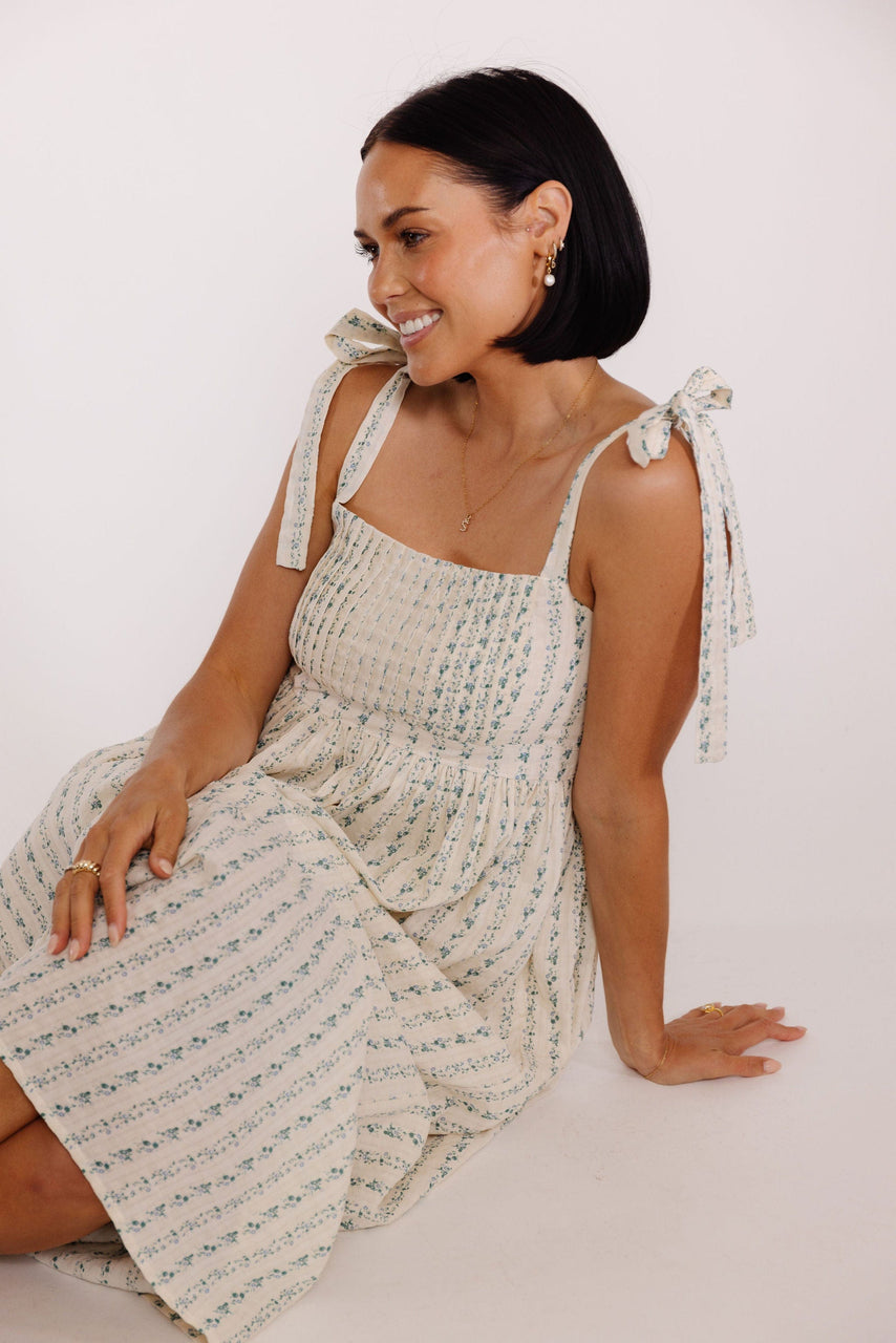 Jenkins Dress in Blue Poppy