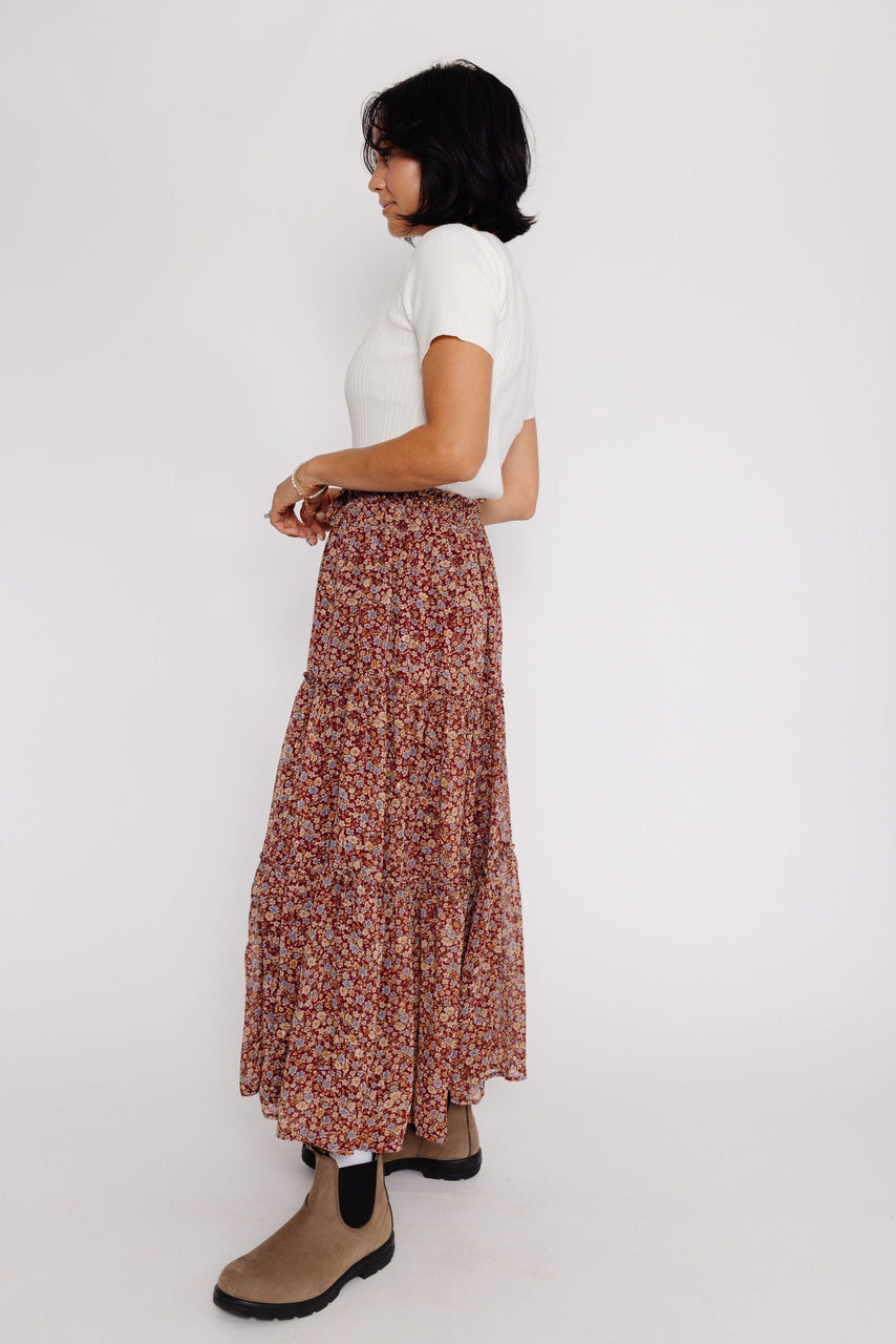 Jodi Skirt in Burgundy