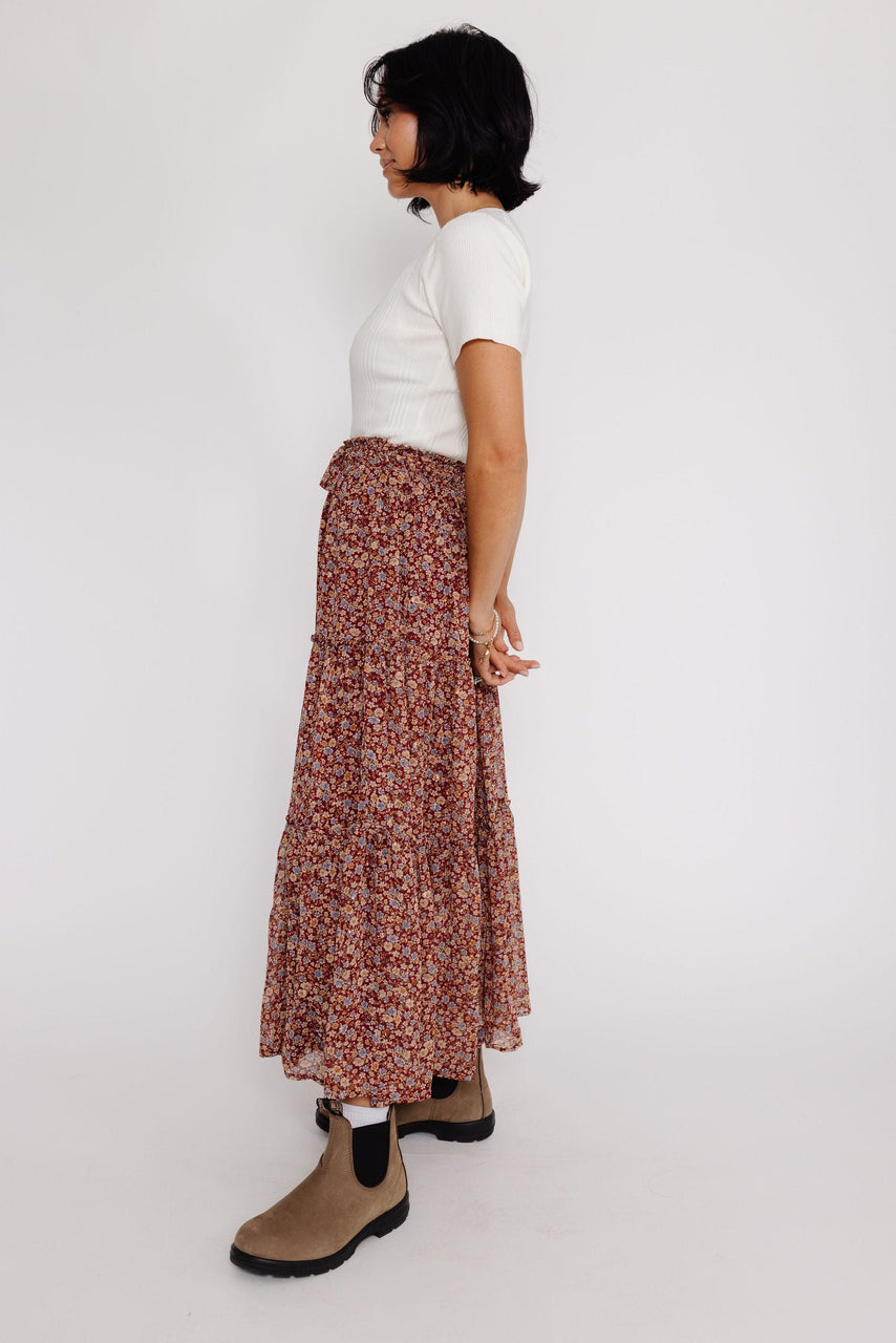 Jodi Skirt in Burgundy
