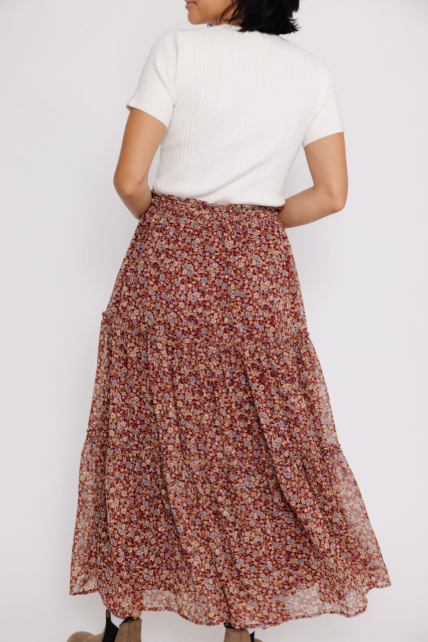 Jodi Skirt in Burgundy