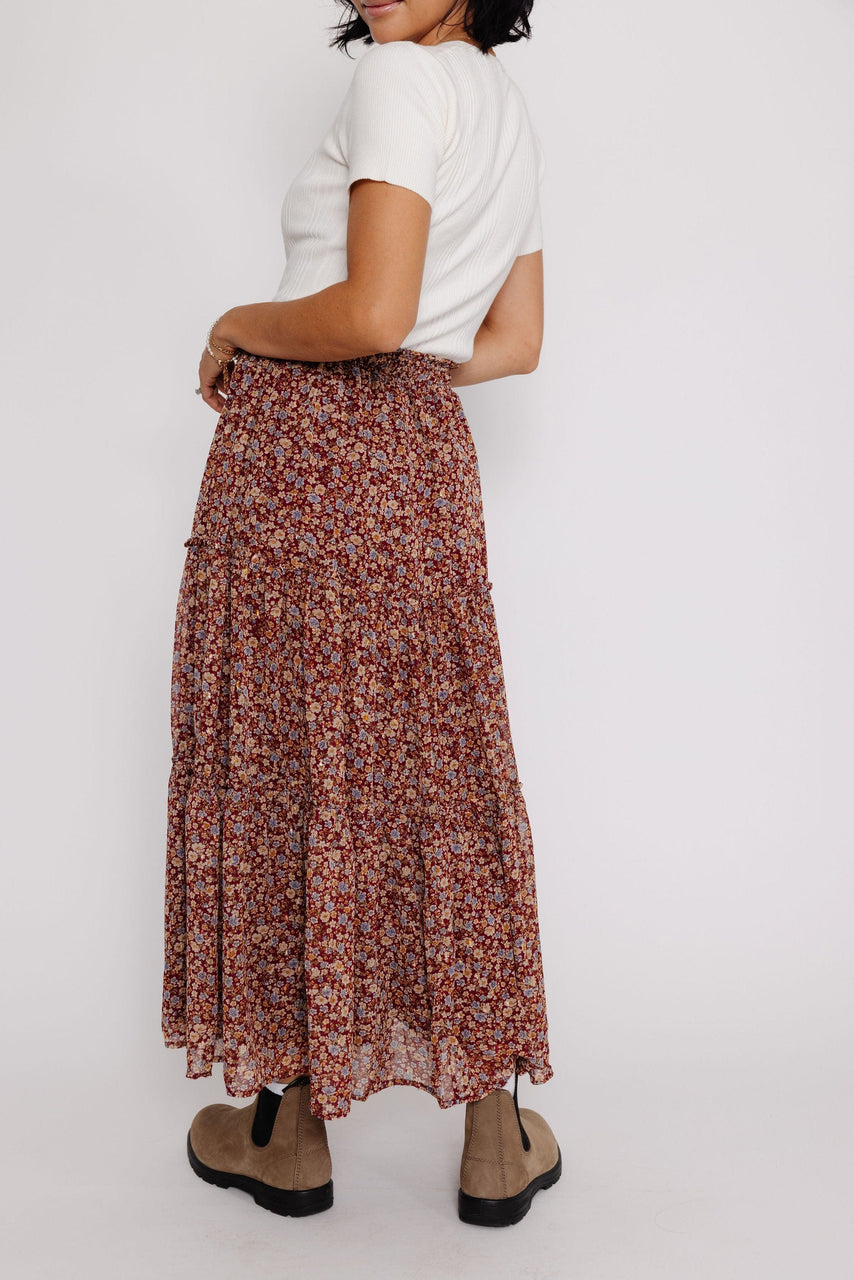 Jodi Skirt in Burgundy