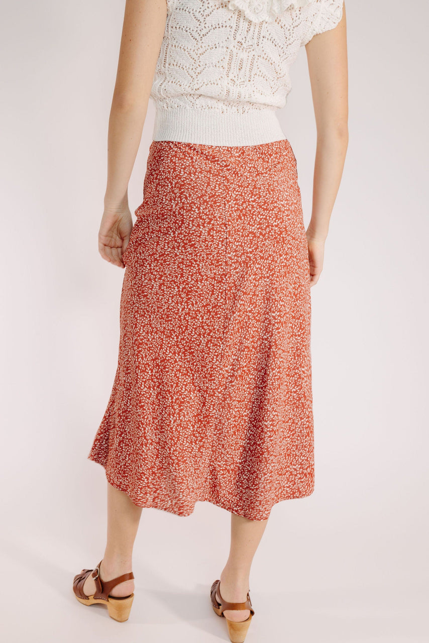 Junie Skirt in Red Orange