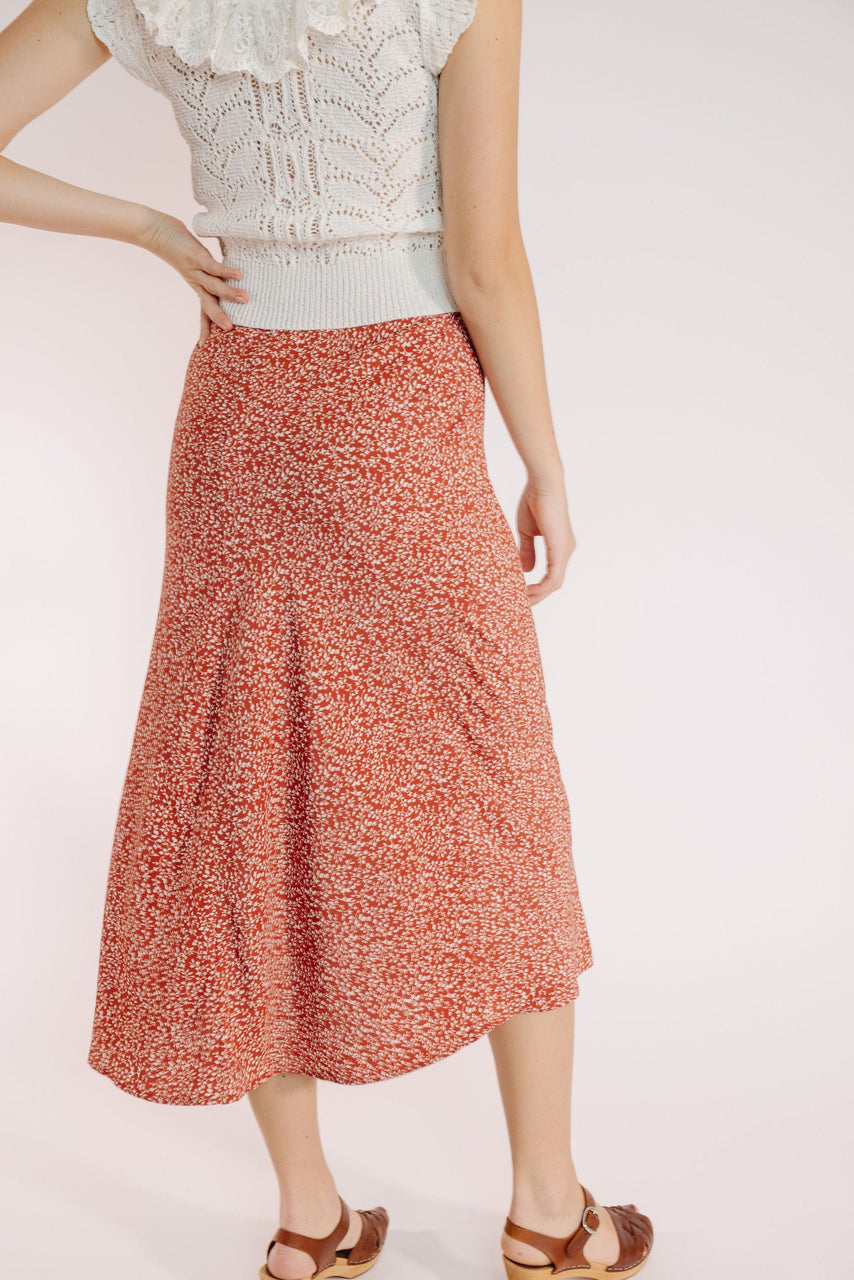 Junie Skirt in Red Orange