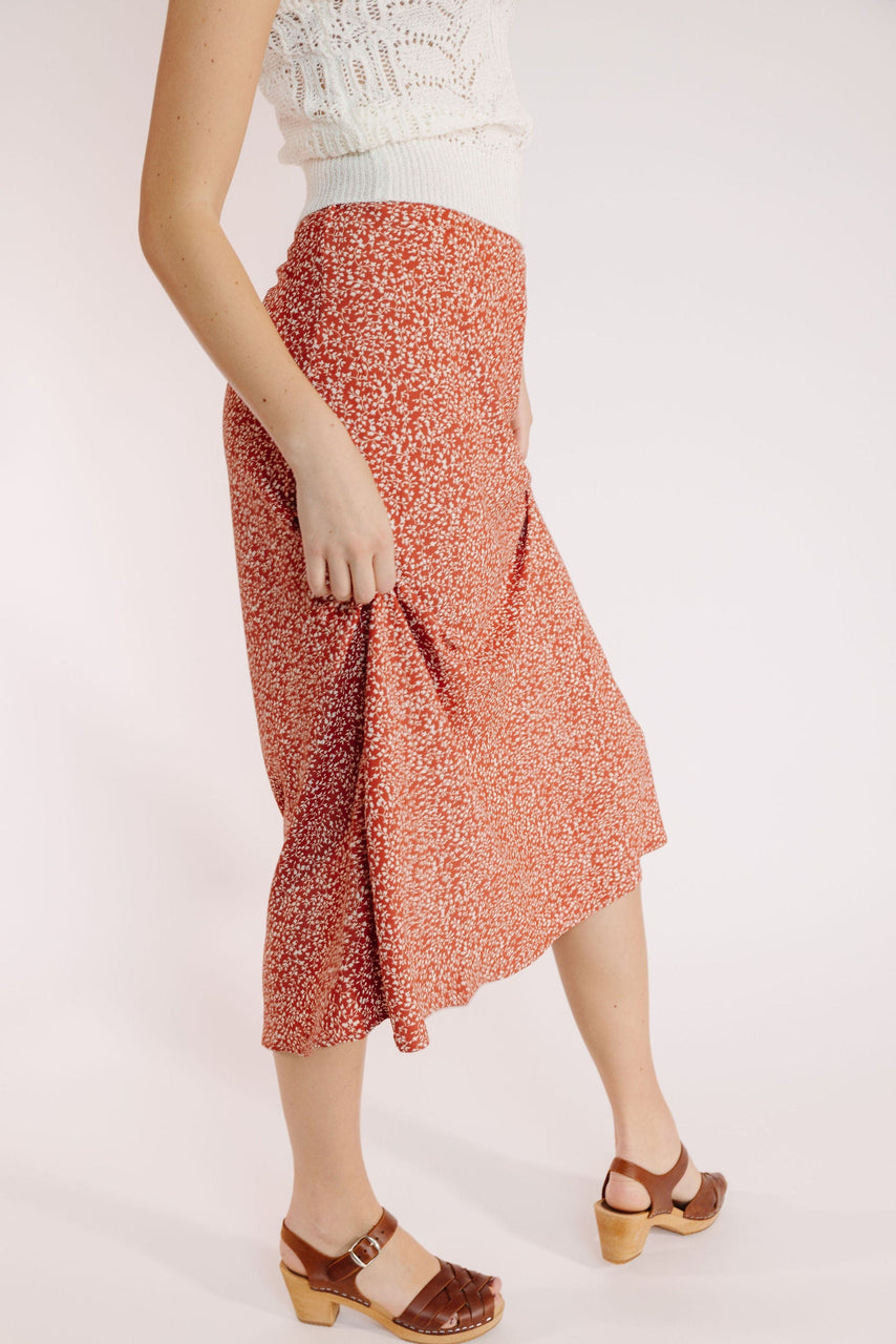 Junie Skirt in Red Orange