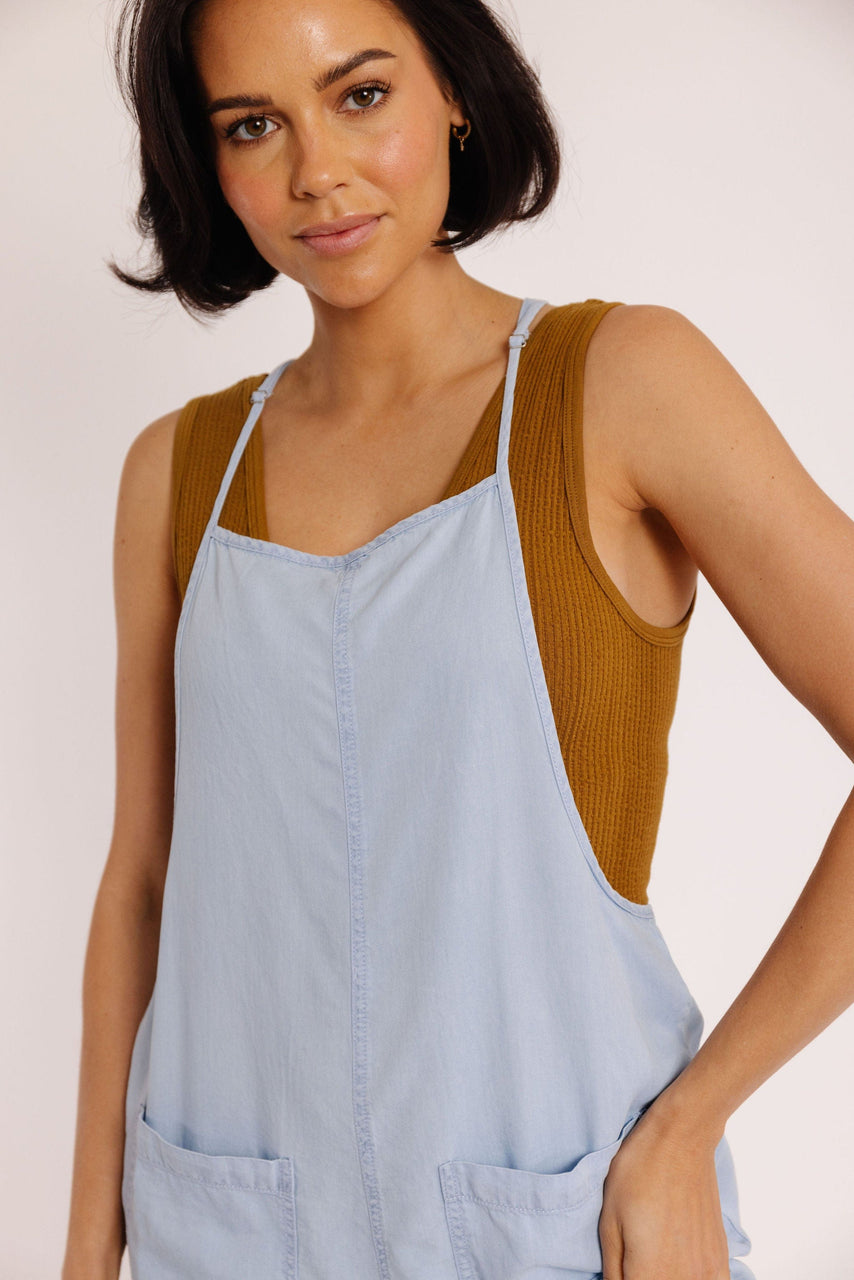 Karsen Jumpsuit in Chambray