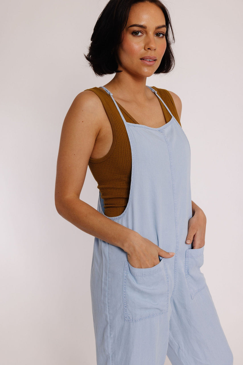 Karsen Jumpsuit in Chambray