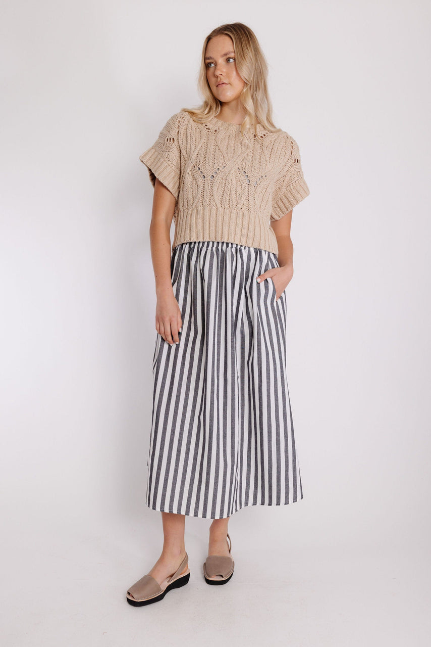 Landon Skirt in Black/White