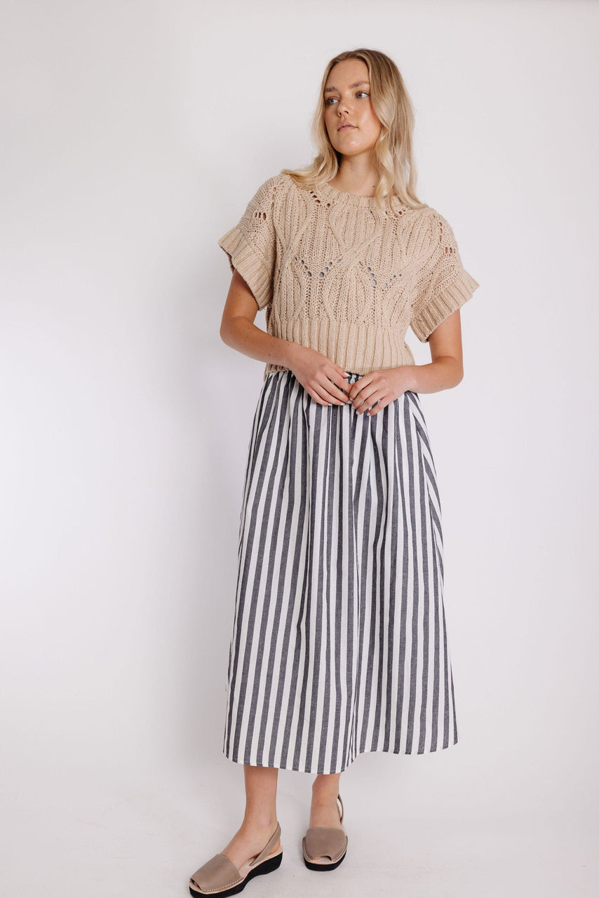 Landon Skirt in Black/White