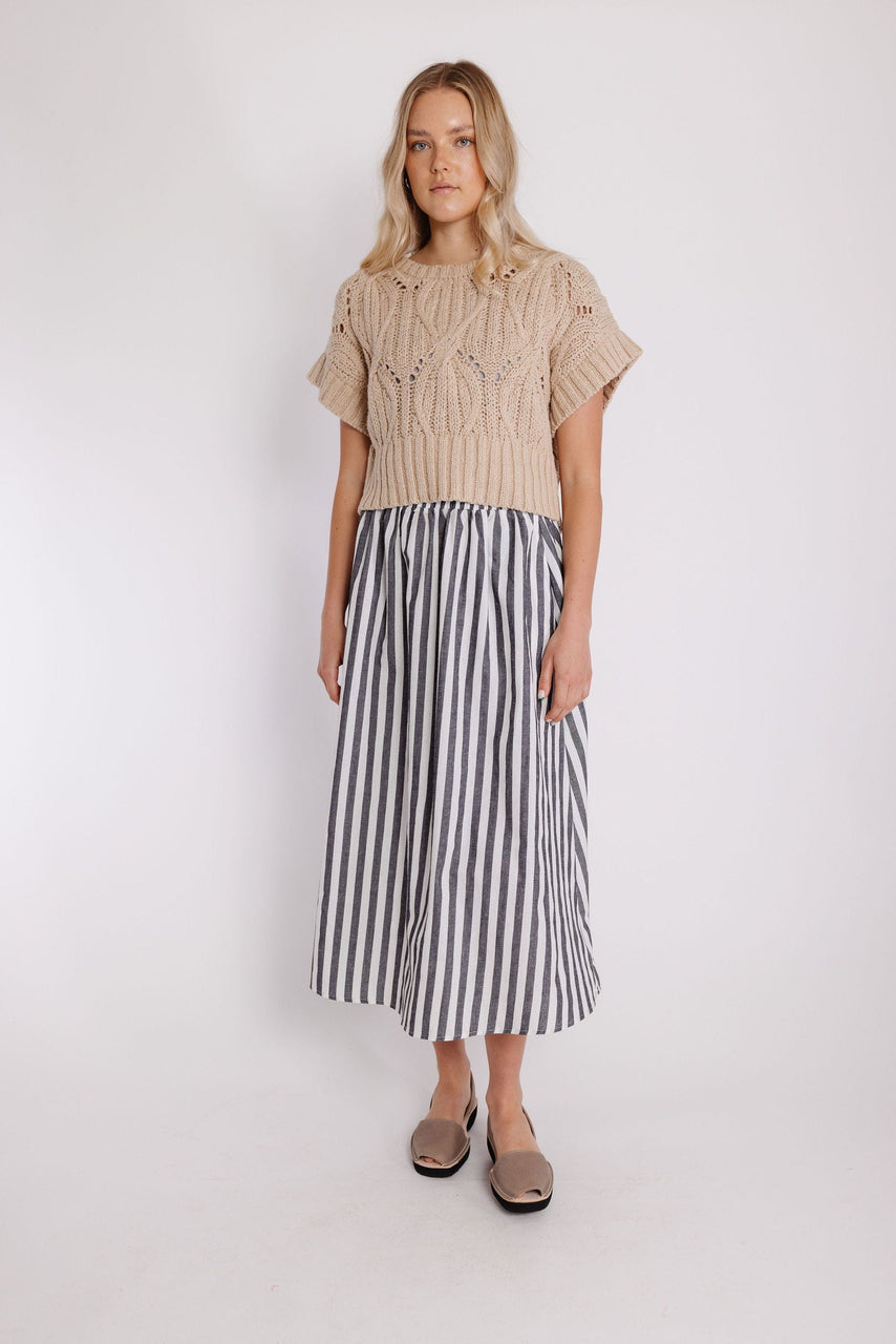 Landon Skirt in Black/White