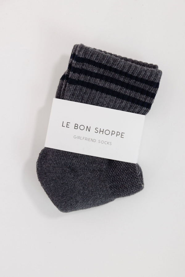 Le Bon Shoppe Girlfriend Sock in Charcoal Grey