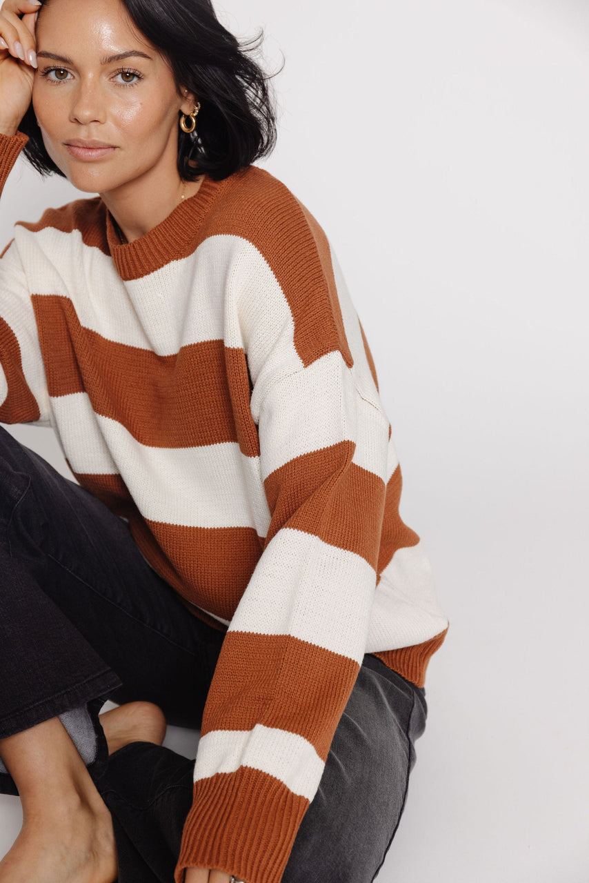 Leilani Sweater in Cafe/Ivory