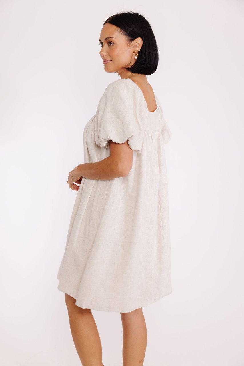 Let It Begin Dress in Beige