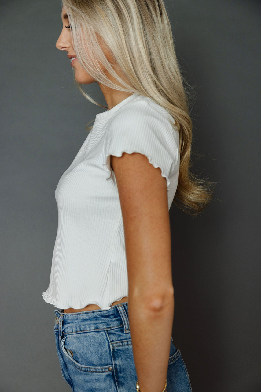 Lilah Tee in Ivory