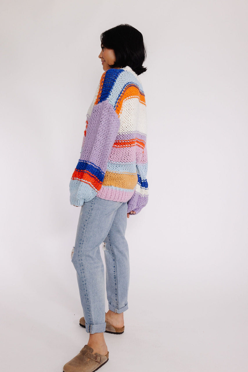 Lucy Sweater in Lavender Mutli