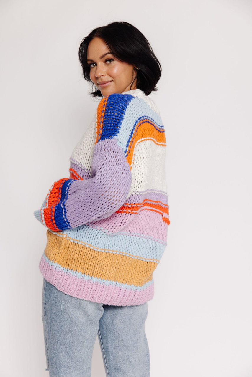 Lucy Sweater in Lavender Mutli
