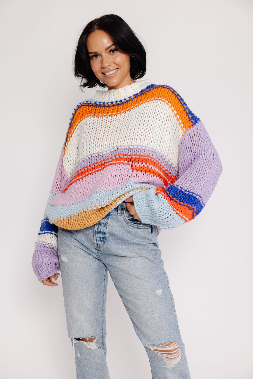 Lucy Sweater in Lavender Mutli