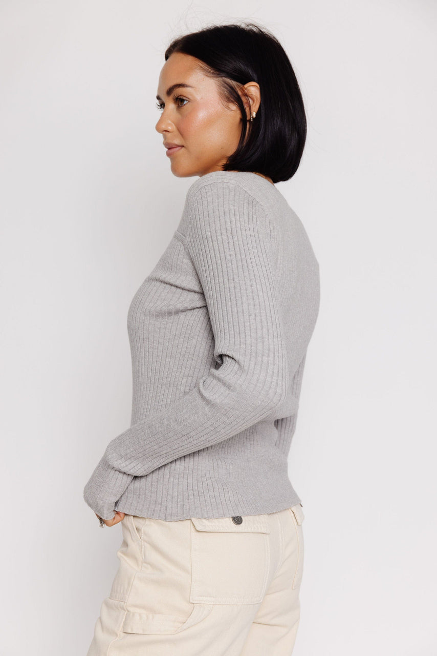 Mara Sweater in Heather Grey