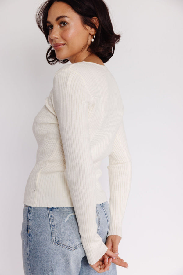 Mara Sweater in Ivory