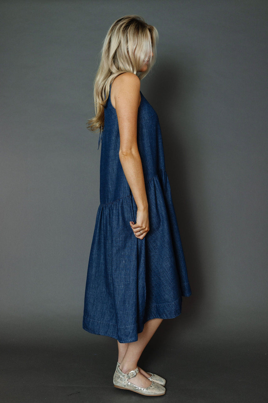 Memphis Dress in Dark Blue