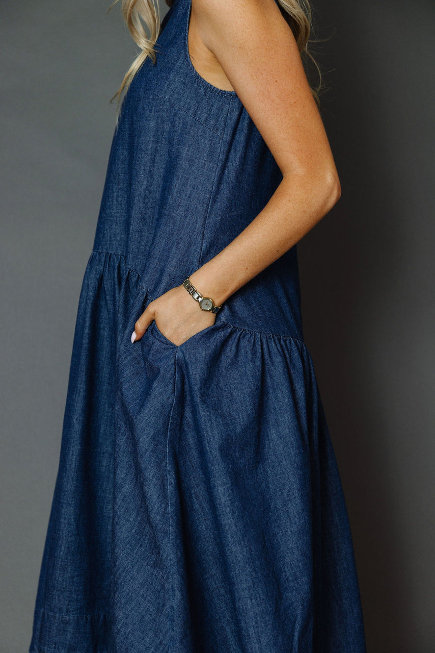 Memphis Dress in Dark Blue