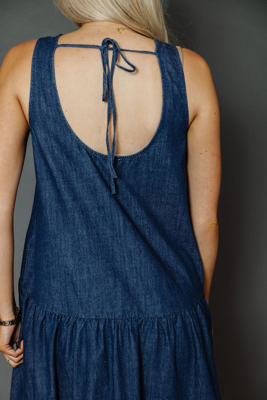 Memphis Dress in Dark Blue